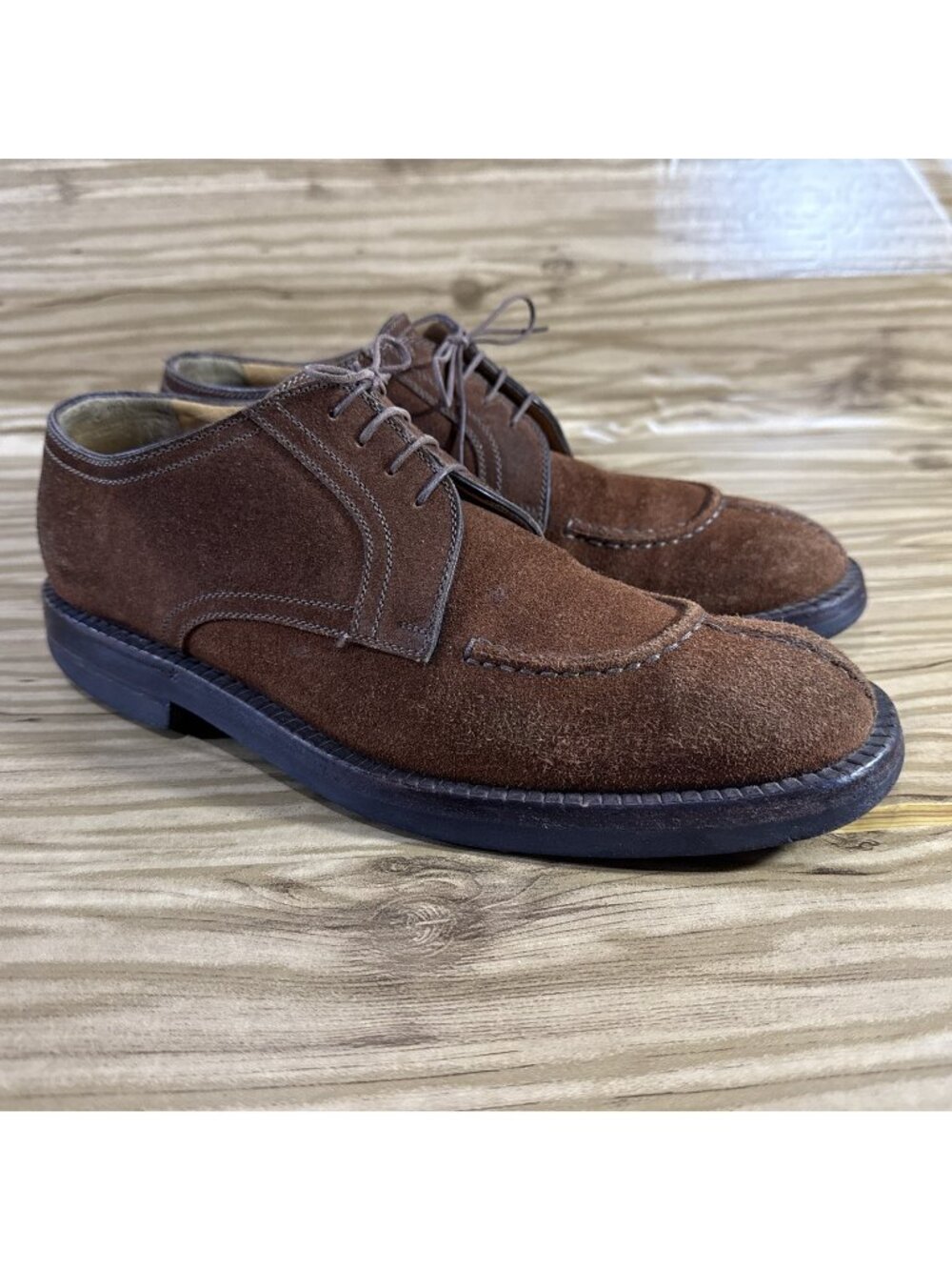 A. TESTONI Split Toe Suede Dress Shoes Size 9 Color Brown Made In Italy $849